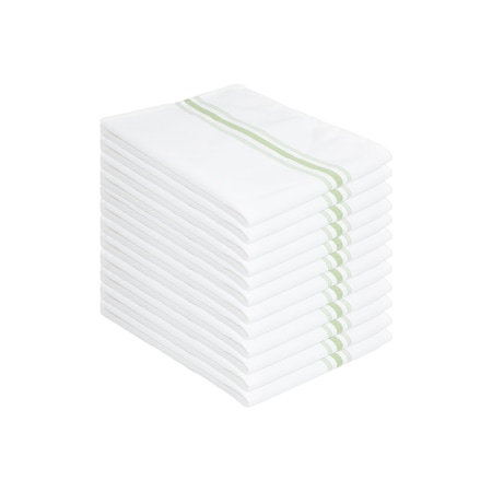 Monarch Mariposa Bistro Napkin 18x22 Green Stripe (12pk) BISTRO-GRN